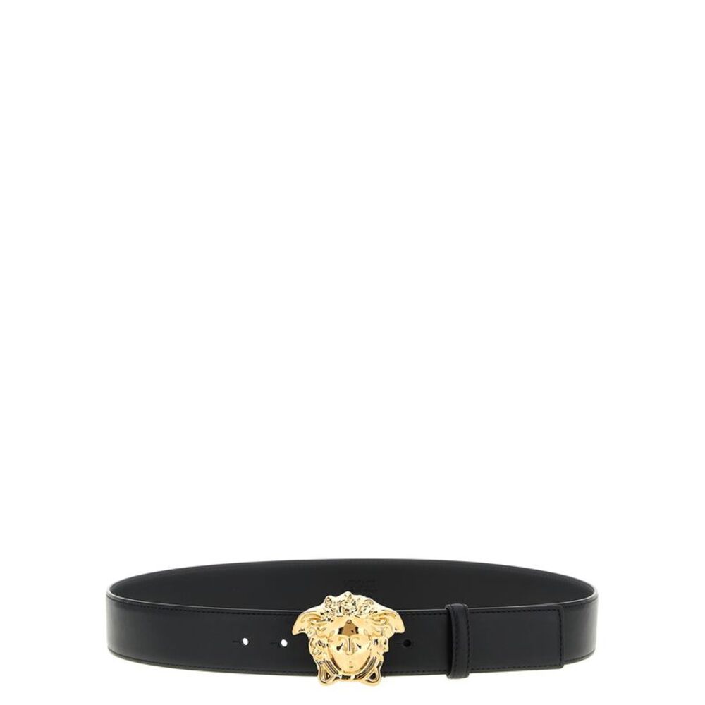 Versace Black Calfskin Regular Men's Belt